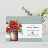 クリスマスフローラ |クリスマスブライダルシャワー 招待状 (スタンド正面)