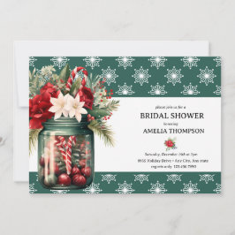 クリスマスフローラ |クリスマスブライダルシャワー 招待状