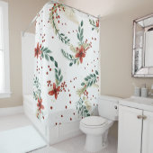 クリスマスフローラ シャワーカーテン (インサイチュ)