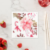 クリスマスフローラ スタンダードカクテルナプキン (インサイチュ)