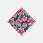クリスマスフローラ スタンダードカクテルナプキン (角)