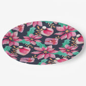 クリスマスフローラ ペーパープレート (アングル)