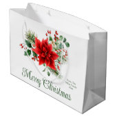 クリスマスフローラ ラージペーパーバッグ (裏面アングル)