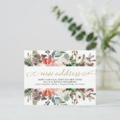 クリスマスフローラ |引かわいらし越し 案内ポストカード (スタンド正面)