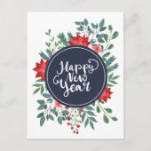 クリスマスフローラ | 新年おめでとう シーズンポストカード (正面)