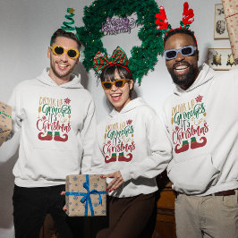 クリスマスフード付きスウェットシャツ パーカ