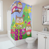 クリスマスフールズホリデー シャワーカーテン (インサイチュ)