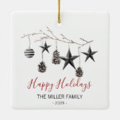 クリスマスブエレガントランチオーナメント セラミックオーナメント (裏面)