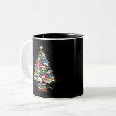 クリスマスブックの予約すべてクリスマスギフト司書 ツートーンマグカップ (正面左)