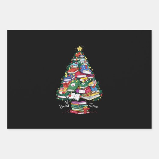クリスマスブックの予約すべてクリスマスギフト司書 ラッピングペーパーシート (正面)