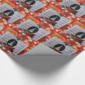 クリスマスブックオルゴールのラッピング紙 ラッピングペーパー (角)