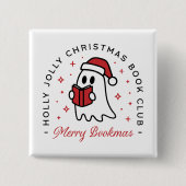 クリスマスブッククラブかわいい幽霊名門私立校風の美学 缶バッジ (正面)
