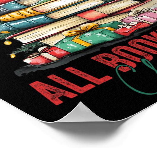 クリスマスブッククリスマスツリーのライトの予約すべて ポスター (角)