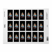 クリスマスブッククリスマスツリーのライトの予約すべて ラベル (フルシート)