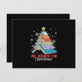 クリスマスブッククリスマスツリーのライトの予約すべて 出欠カード (正面/裏面)