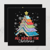 クリスマスブッククリスマスツリーのライトの予約すべて 招待状 (正面/裏面)