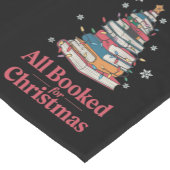 クリスマスブックツリーのライトを予約 ショートテーブルランナー (コーナー)