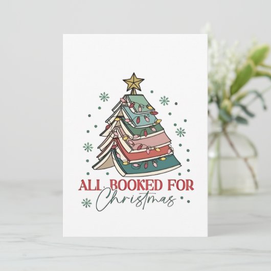 クリスマスブックラバークリスマスクリスマスクリスマスクリスマス 招待状 (スタンド正面)