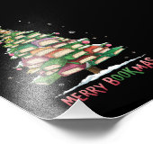 クリスマスブックラバーツリーライブラリアンメリーブックマス フォトプリント            (角)