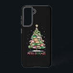 クリスマスブックラバーツリーライブラリアンメリーブックマス SAMSUNG GALAXY S21ケース<br><div class="desc">クリスマスブックラバーツリーライブラリアンメリーブックマス</div>