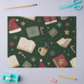 クリスマスブックラバー伝統的ズティッシュペーパー 薄葉紙 (クラフト)