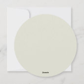 クリスマスブパーソナライズされたラックレッドリース写真 シーズンカード (裏面)