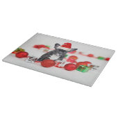 クリスマスブフランスのルドッグ切り板 カッティングボード (角)