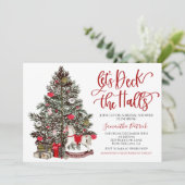 クリスマスブライダルシャワーの招待状を各ホールに飾る 招待状 (スタンド正面)