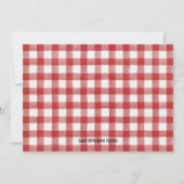 クリスマスブライダルシャワーの招待状を各ホールに飾る 招待状 (裏面)