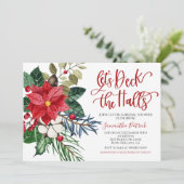 クリスマスブライダルシャワーの招待状を各ホールに飾る 招待状 (スタンド正面)