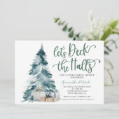 クリスマスブライダルシャワーの招待状を各ホールに飾る 招待状 (スタンド正面)