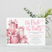 クリスマスブライダルシャワーの招待状を各ホールに飾る 招待状 (スタンド正面)