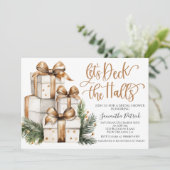 クリスマスブライダルシャワーの招待状を各ホールに飾る 招待状 (スタンド正面)