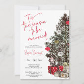 クリスマスブライダルシャワーへの招待 シーズンカード (正面)