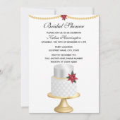 クリスマスブライダルシャワーへの招待 招待状 (正面)