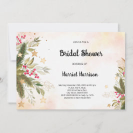 クリスマスブライダルシャワーへの招待 招待状