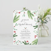 クリスマスブライダルシャワーへの招待 招待状 (スタンド正面)