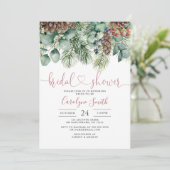 クリスマスブライダルシャワーウィンターブライダルシャワー 招待状 (スタンド正面)