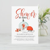 クリスマスブライダルシャワーバイメール招待状 招待状 (スタンド正面)