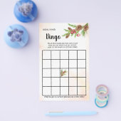 クリスマスブライダルシャワービンゴゲームカード チラシ (シングル)