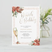 クリスマスブライダルシャワーブランチ&バブリー 招待状 (スタンド正面)