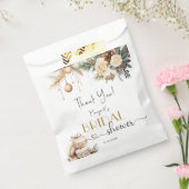 クリスマスブライダルシャワーボホウィンターフローラ フェイバーバッグ (封をした状態)