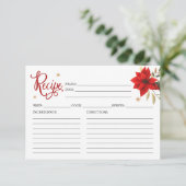 クリスマスブライダルシャワーレシピカード (スタンド正面)