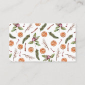 クリスマスブライダルシャワーレシピ要求 エンクロージャーカード (裏面)