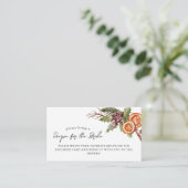 クリスマスブライダルシャワーレシピ要求 エンクロージャーカード (スタンド正面)