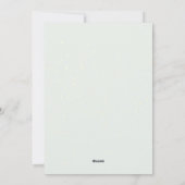 クリスマスブライダルシャワー招待状 シーズンカード (裏面)