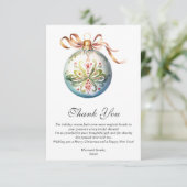 クリスマスブライダルシャワー サンキューカード (スタンド正面)