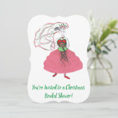 クリスマスブライダルシャワー 招待状 (スタンド正面)