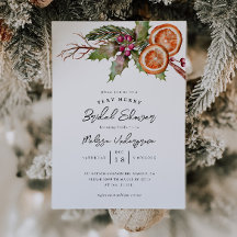 クリスマスブライダルシャワー | Winter Botanical