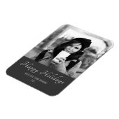 クリスマスブラックとホワイトカスタムのホリデーフォト マグネット (左側)